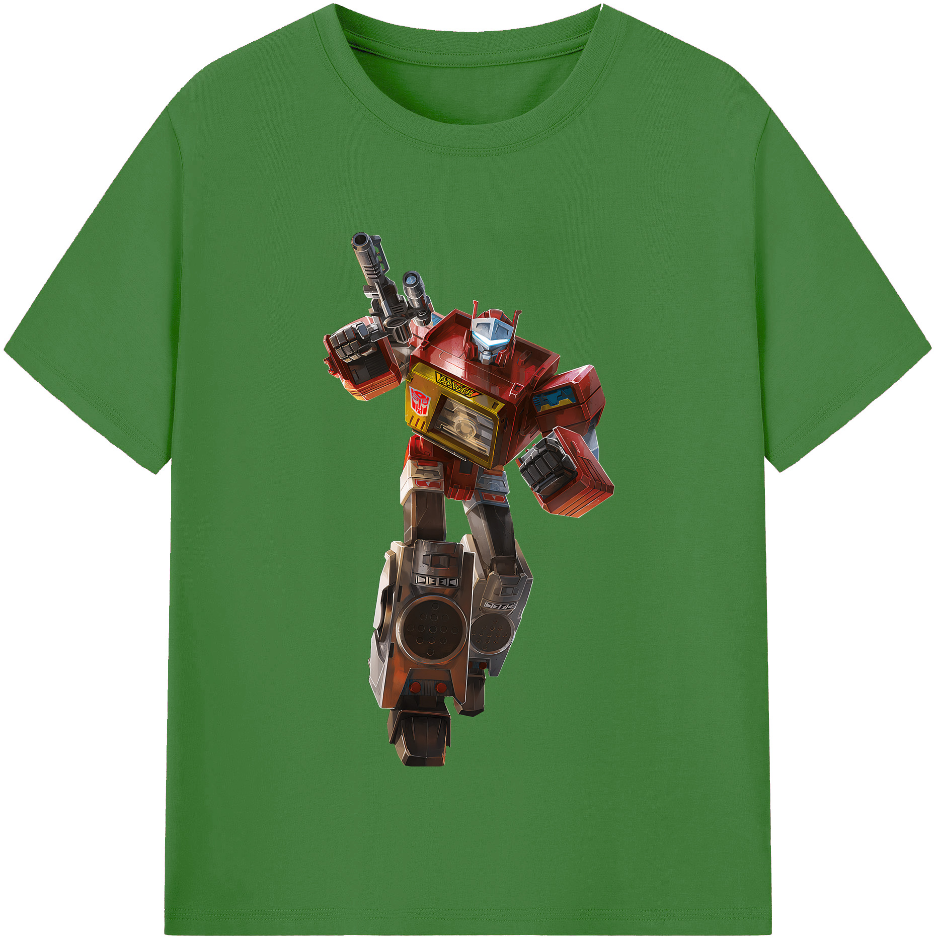 （画像用） Transformers トランスフォーマー レディースカジュアルプリントTシャツ（綿100％）